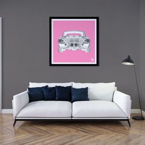 Ford Mustang GT500 Print Ford Wall Art, Ford Mustang Wall Art, Ford Mustang gifts, Muscle Car Print, Ford Wall Decor, Classic Car print image 8
