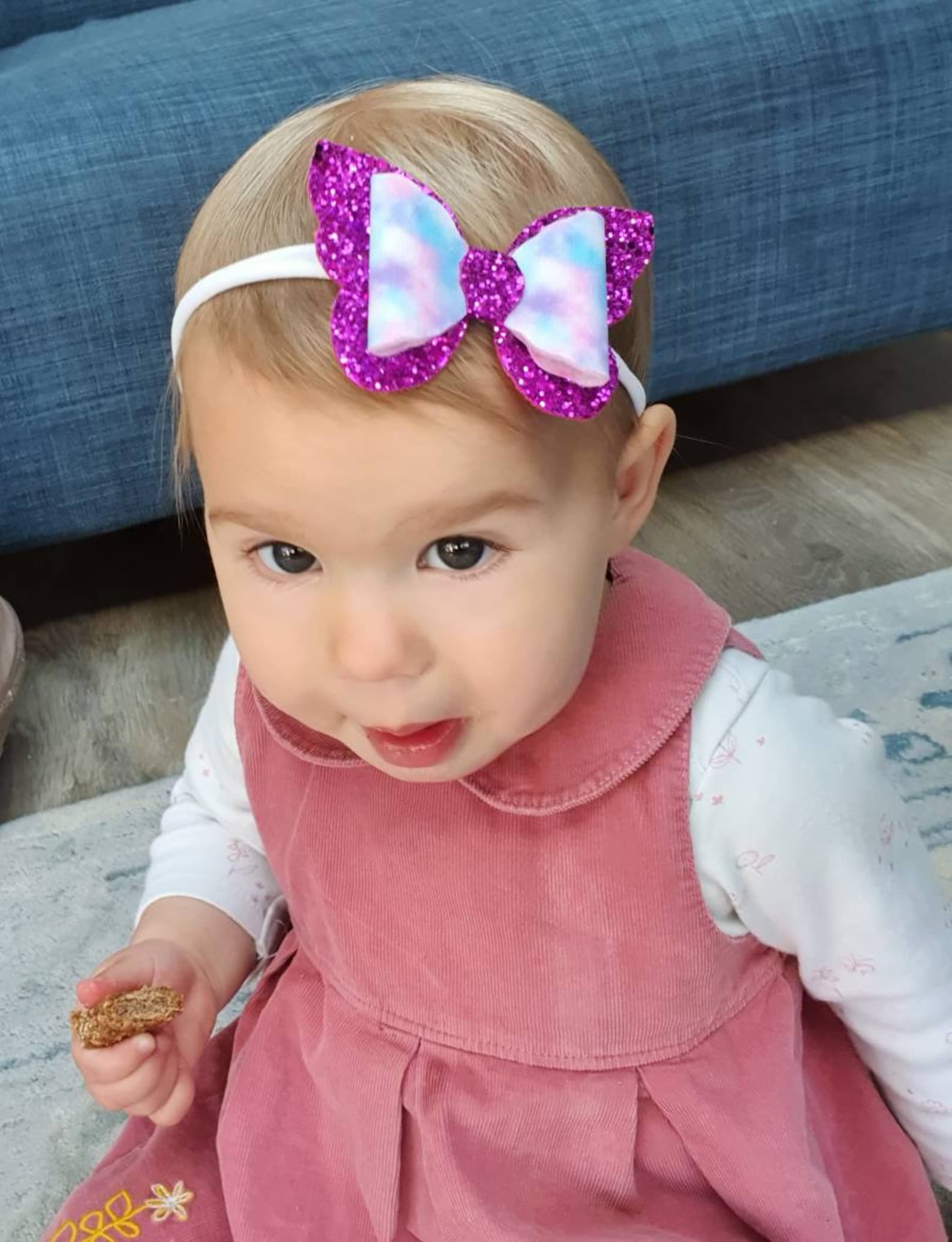 Butterfly Bow Butterfly Hair Clip Toddler Bobble Baby Etsy UK