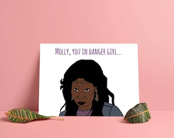 Molly You In Danger Girl - Ghost Oda Mae Brown Whoopi Goldberg Matte Poster