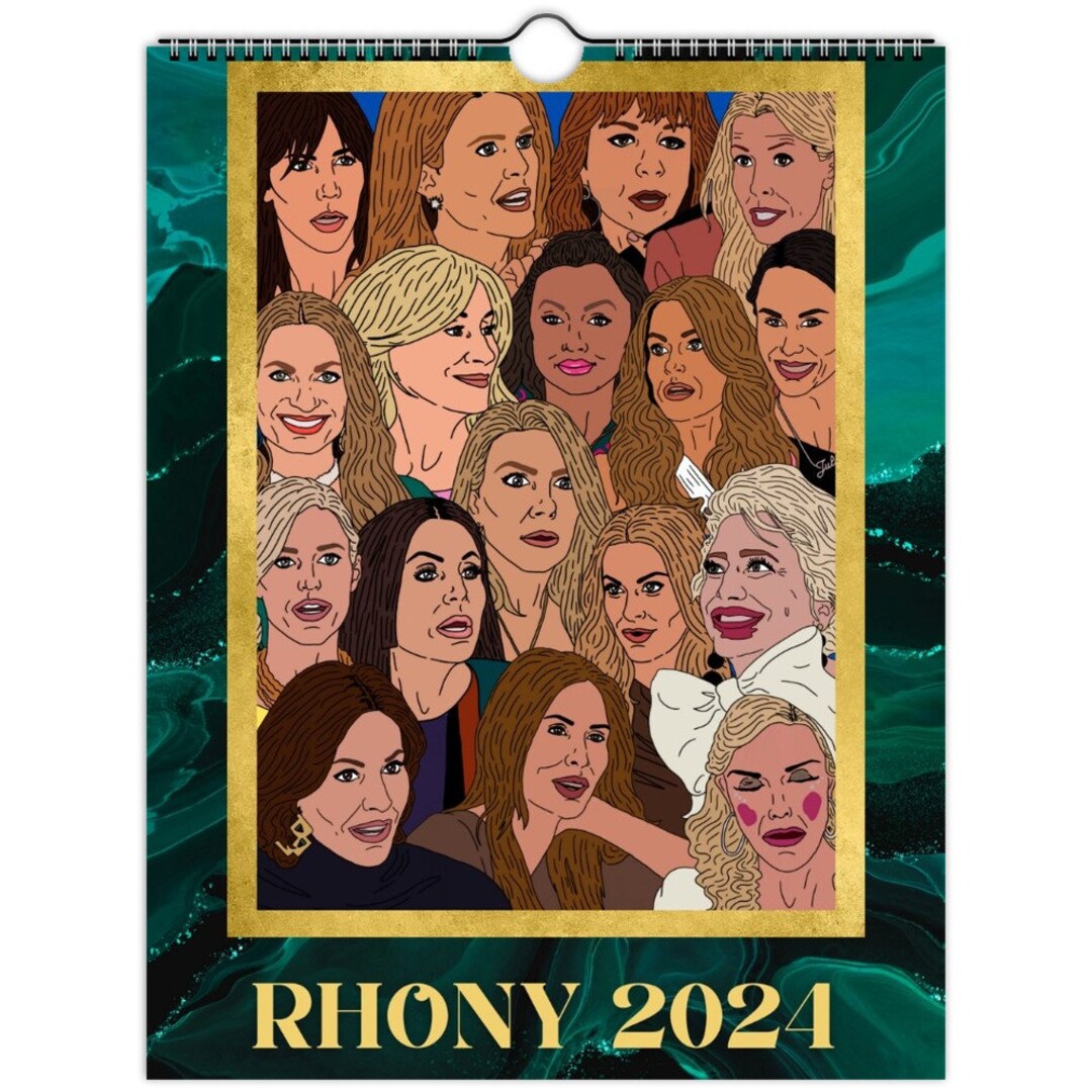 Real Housewives of New York RHONY 2024 Wall Calendar US & Etsy