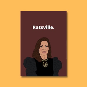 Ratsville - Luann RHONY Matte Poster