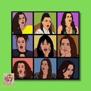 RHOBH Kyle Richards Reactions - Real Housewives of Beverly Hills Premium Matte Paper Poster