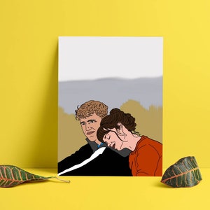 Marianne and Connell - Normal People - Sally Rooney Premium Matte Poster