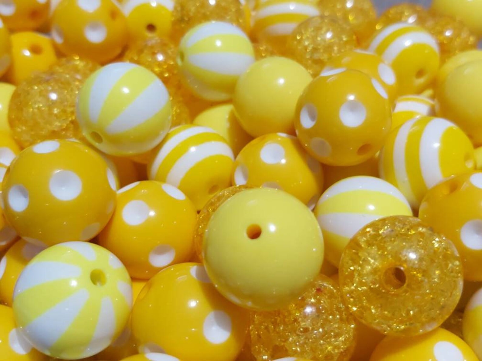 20mm Sour Yellow Bubble Gum Bead Mix Chunky Jewllery Making Etsy