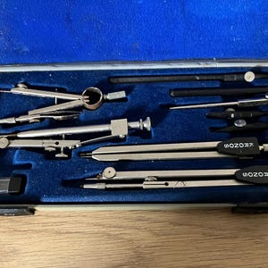 Boxed Set of Kronos 311 Vintage Precision Drafting/Technical Drawing Items