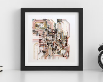 Oh, Mother(board)! - Art Print for Tech lovers | Digital Art | 12 by 12 | Unique Wall Art | Office Wall Art | Office or Study Decor