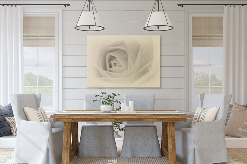 Gicl\u00e9e Fine Art Print Sepia Rose Sepia Floral Wall Art Sepia Rose Print Yellow Rose Antique Style Sepia Rose Rose