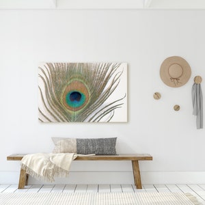 Peacock Feather Print &#39;Peacock Dance&#39; | Peacock Feather Printable | Peacock Feather Wall Art | Peacock Feather Fine Art | Feather Art