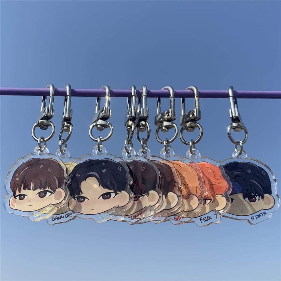 Stray Kids Keychain Merch Stray Kids acrylic Keychain - Etsy Polska