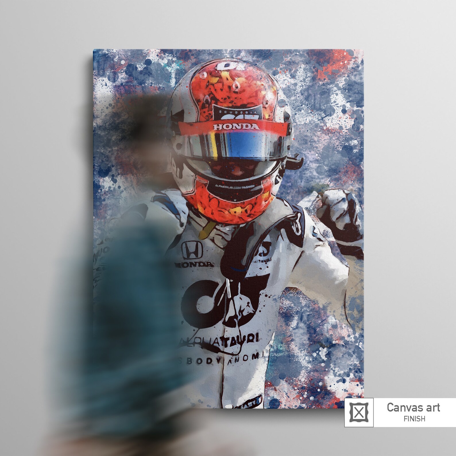 Pierre Gasly F1 Formula One fine art limited edition print / Etsy