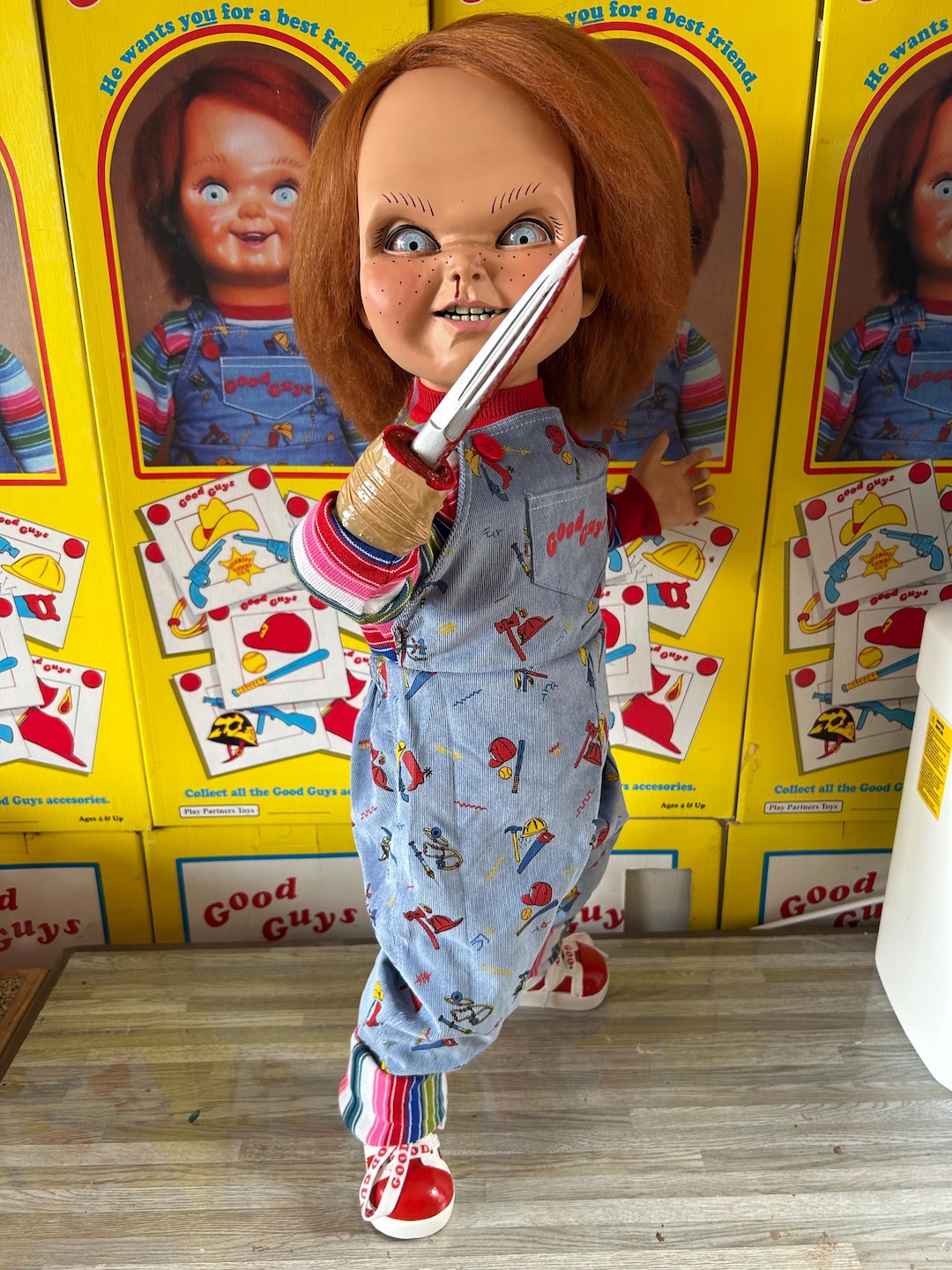 チャイルドプレイ チャッキー ナイフ型 リストレット バッグ 海外限定 チャイルドプレイ チャッキー ナイフ型 リストレット バッグ