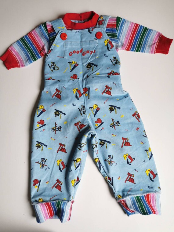 Chucky Sweater Spirit Halloween 2022 Custom Chucky Clothes Sweater Overall Good Guys 1 1 Prop Etsy India