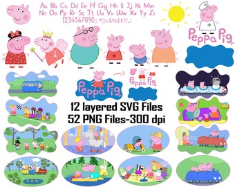 Free Princess Peppa Pig Svg SVG PNG EPS DXF File