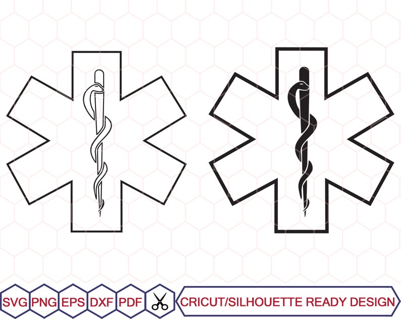 Download Instant Download Emt Svg Medical Star Of Life Ems Svg Paramedic Svg Art Collectibles Art Objects