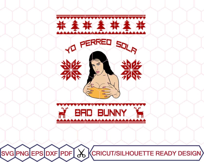 Download Bad Bunny Christmas Bundle Bad Bunny svg El Conejo Malo | Etsy