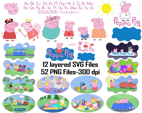 Download Peppa Pig Bundle Svg Cutting File