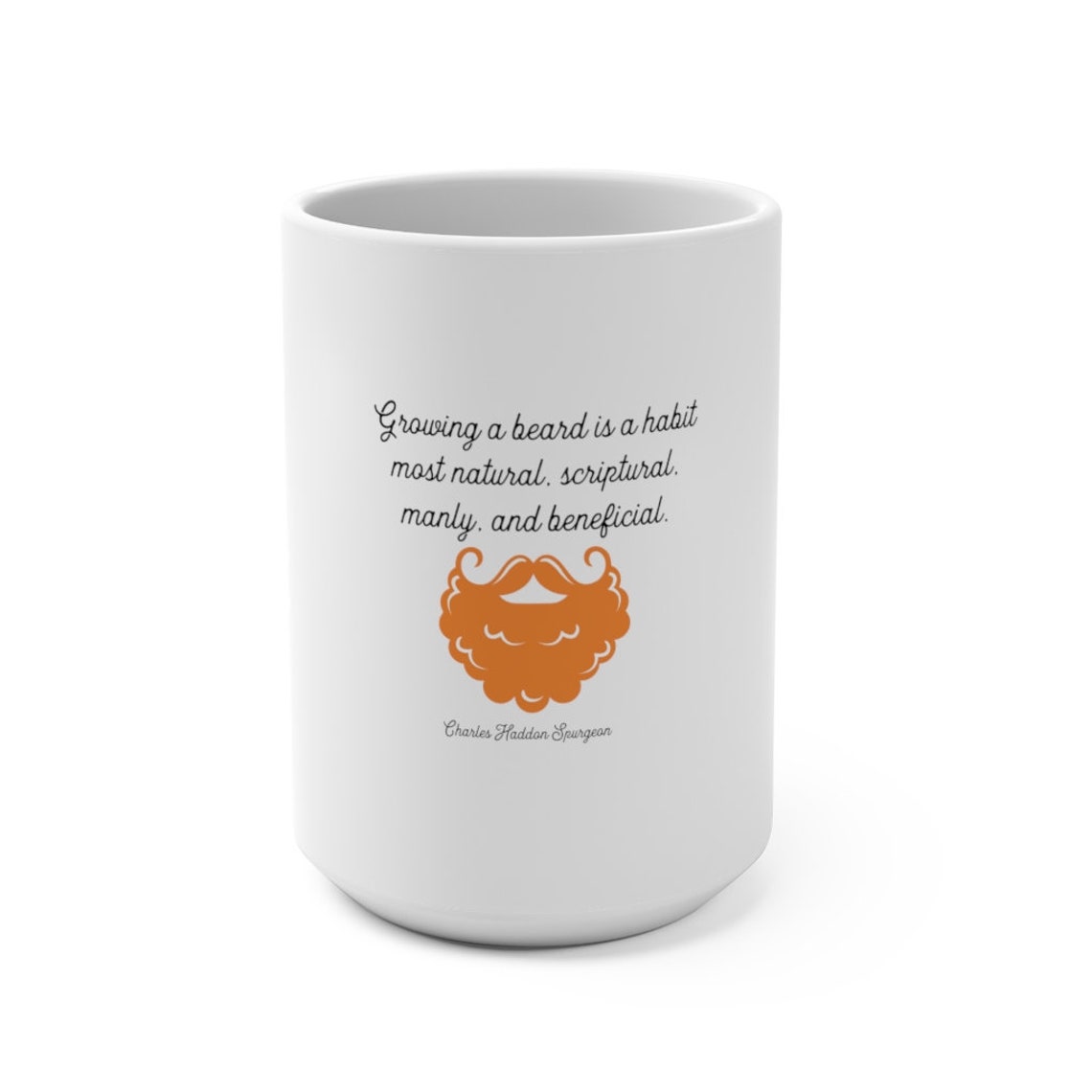Charles Spurgeon Beard Quote Beard Mug Beard Mug Beard Etsy