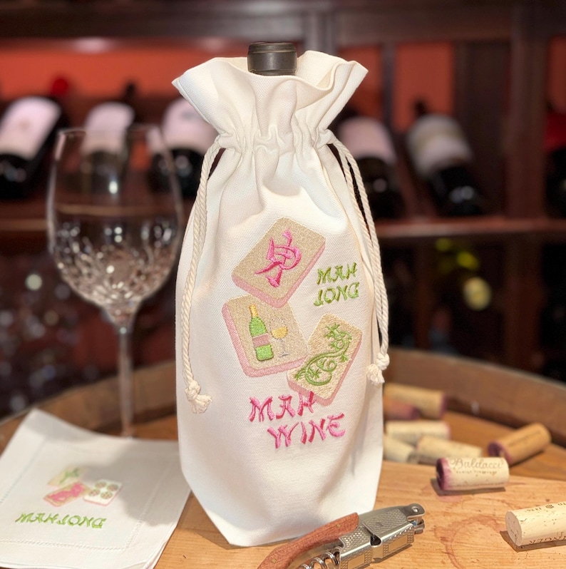 SpecialtiesByVShop Mahjong Wine Bag - Thumbnail 2