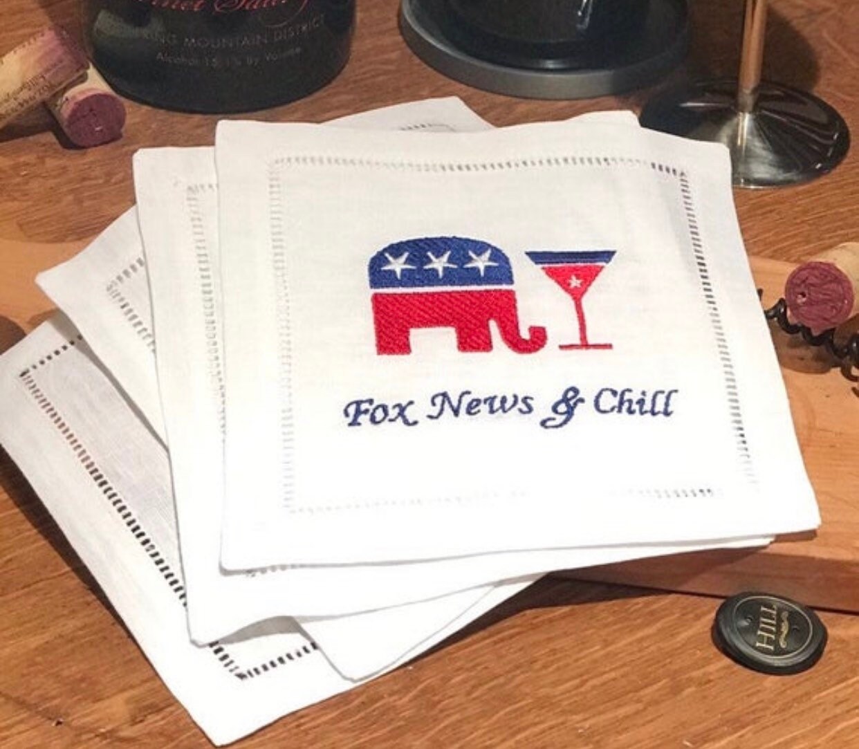 Republican Party Cocktail Napkins elephant napkins Fox News Etsy
