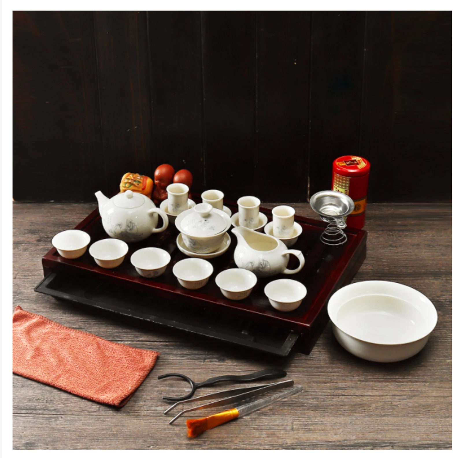Traditional Chinese Teaware Tea Set Ceremony Ceramic Tea Pot Etsy