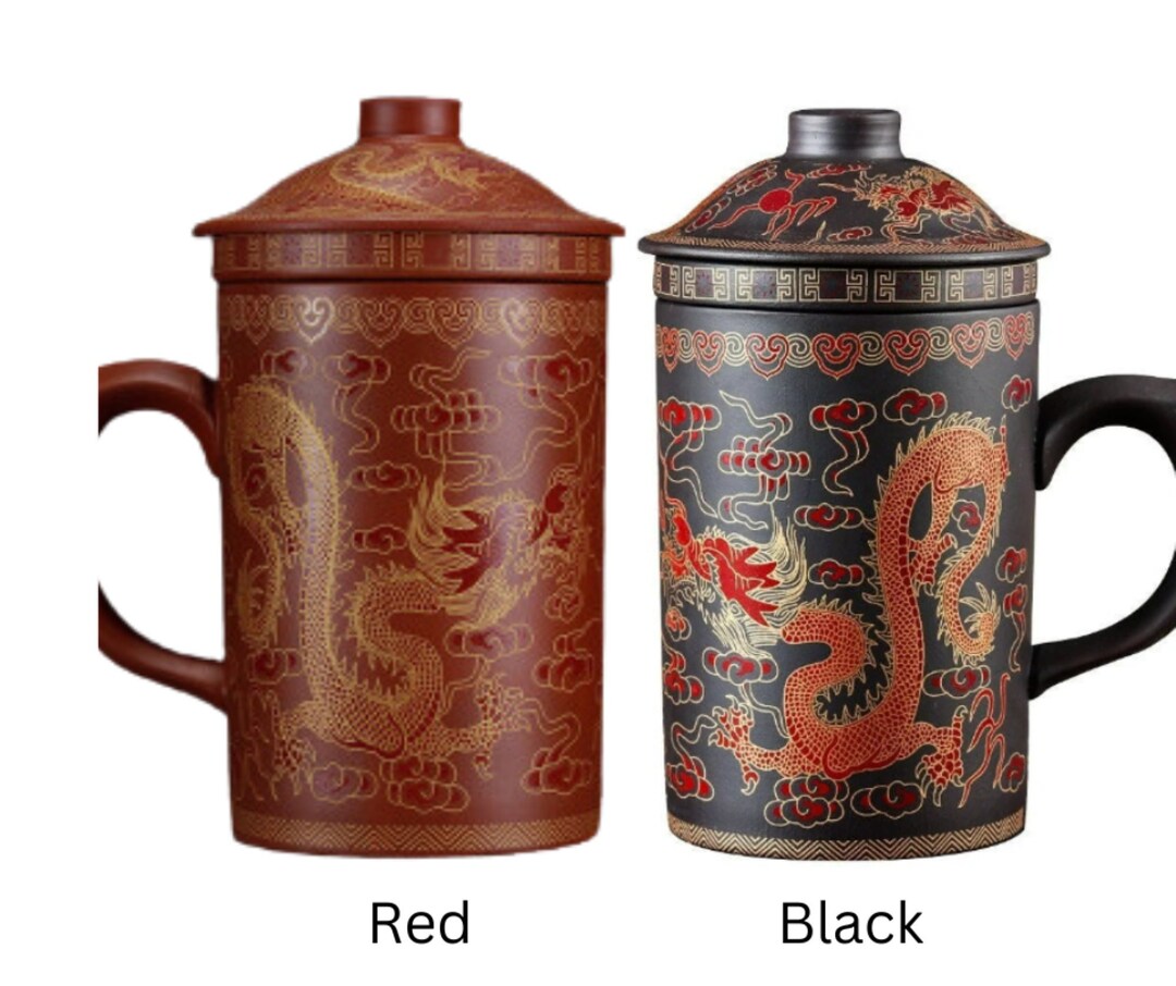 12 Oz. Purple Sand Handmade Teacup Gift Tea Set Infuser Etsy