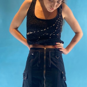 G.O.A Archive Parachute Cargo Zipper Skirt - Etsy