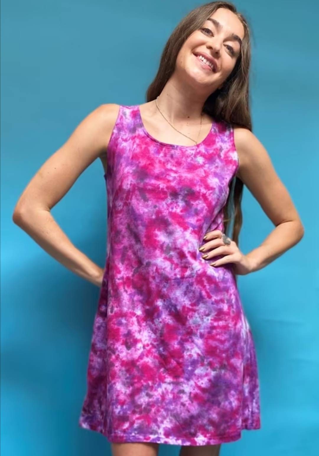 90s tie dye dress Vintage 90s Rainbow Tie Dye Embroidered