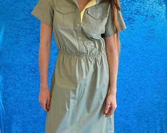 Vintage Green Workwear Dress.
