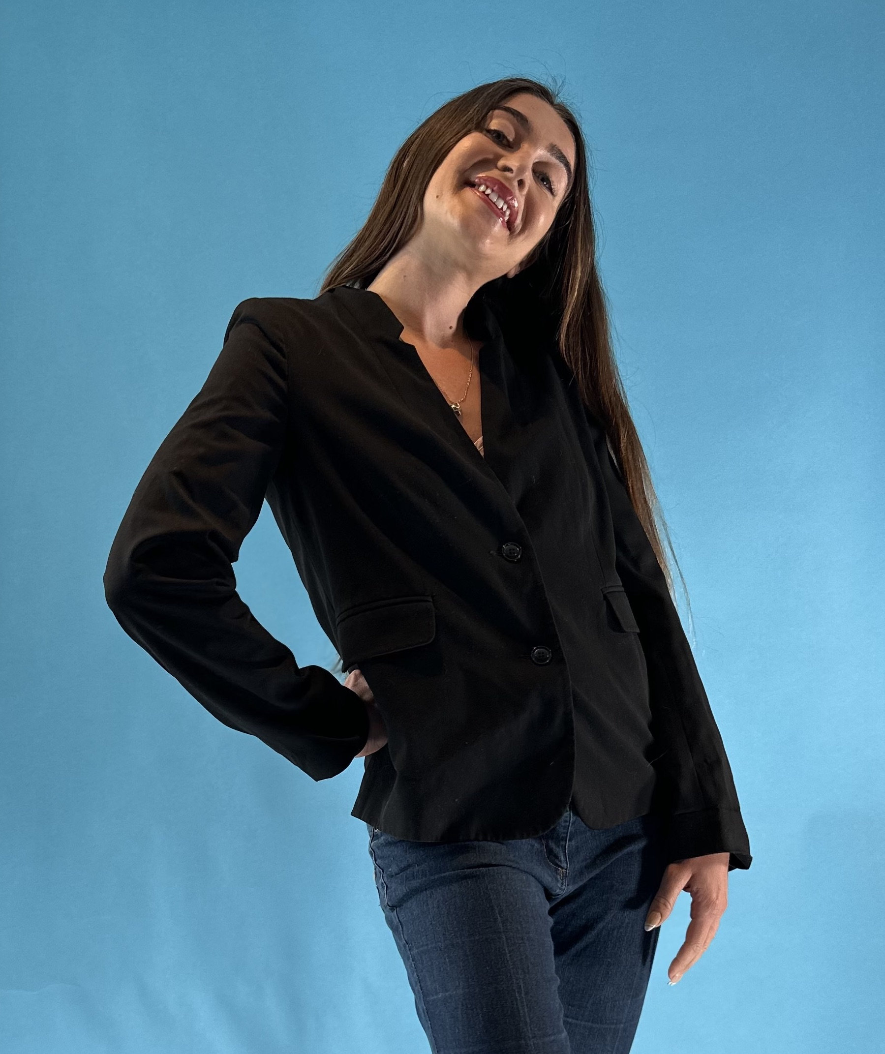 Vintage Y2K 2000s Black Blazer Jacket. - Etsy