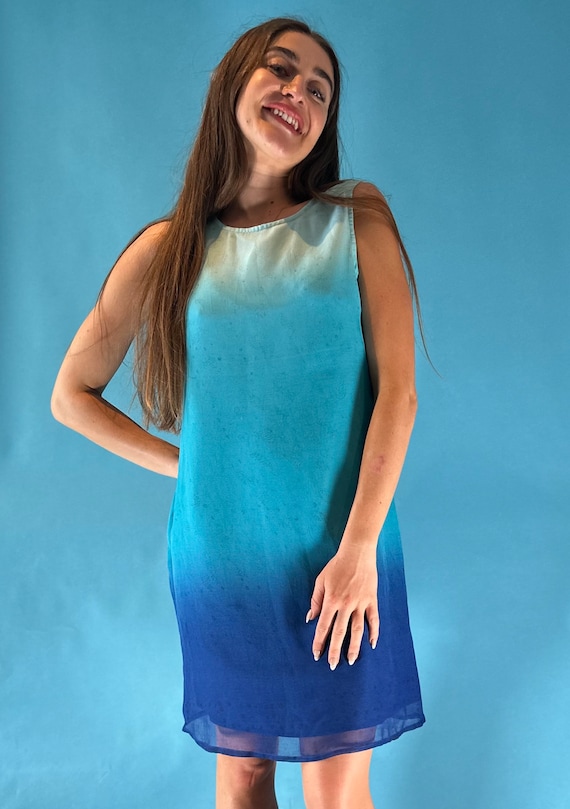 floaty blue dress Alexia Floaty Dress Turquoise – Augustine main image 0
