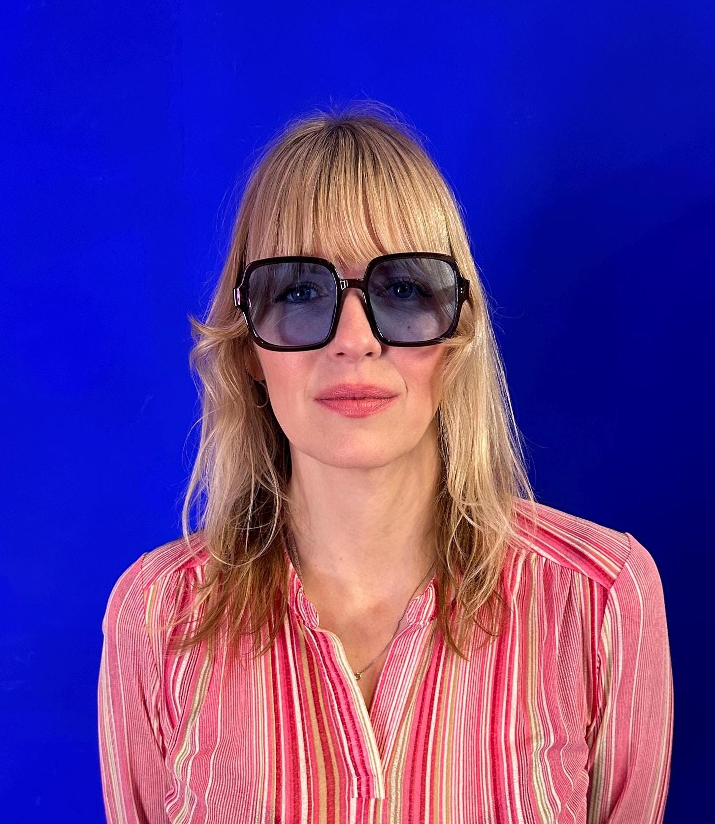✨FARRAH RETRO 70’s hipster OVERSIZED SHADES *NEW* High Fashion 70s Inspired Chunky Square Sunglasses D110 - zeroUV main image 2