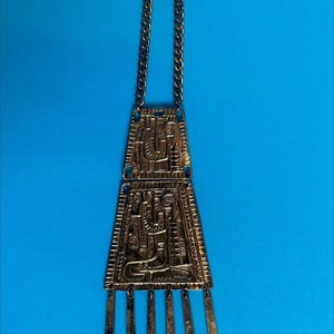 Vintage Gold Plated Egyptian Necklace