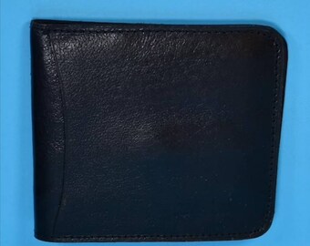 Vintage Mini Black Leather Wallet