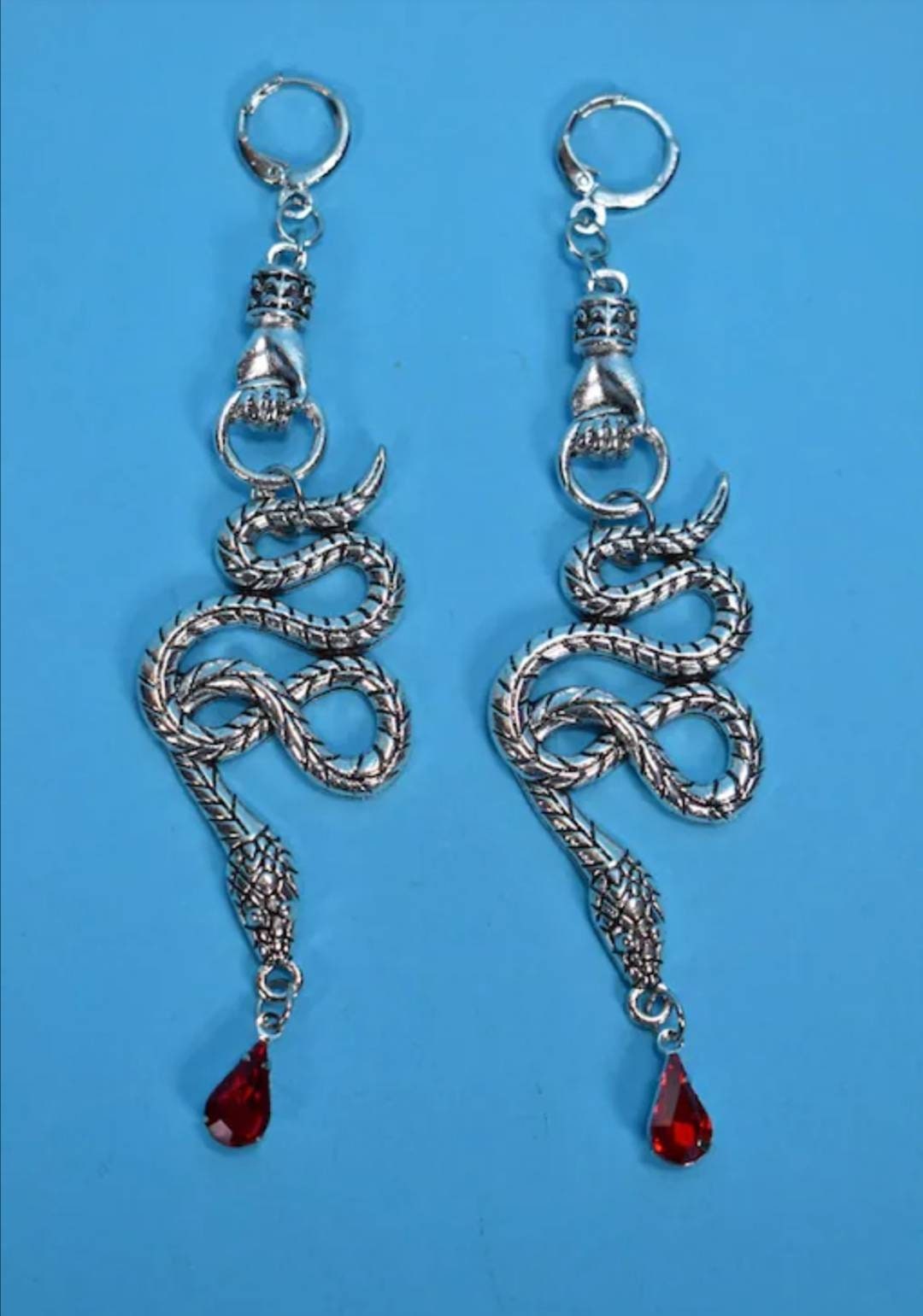 Schlangen Ohrringe Silber Etsy.de