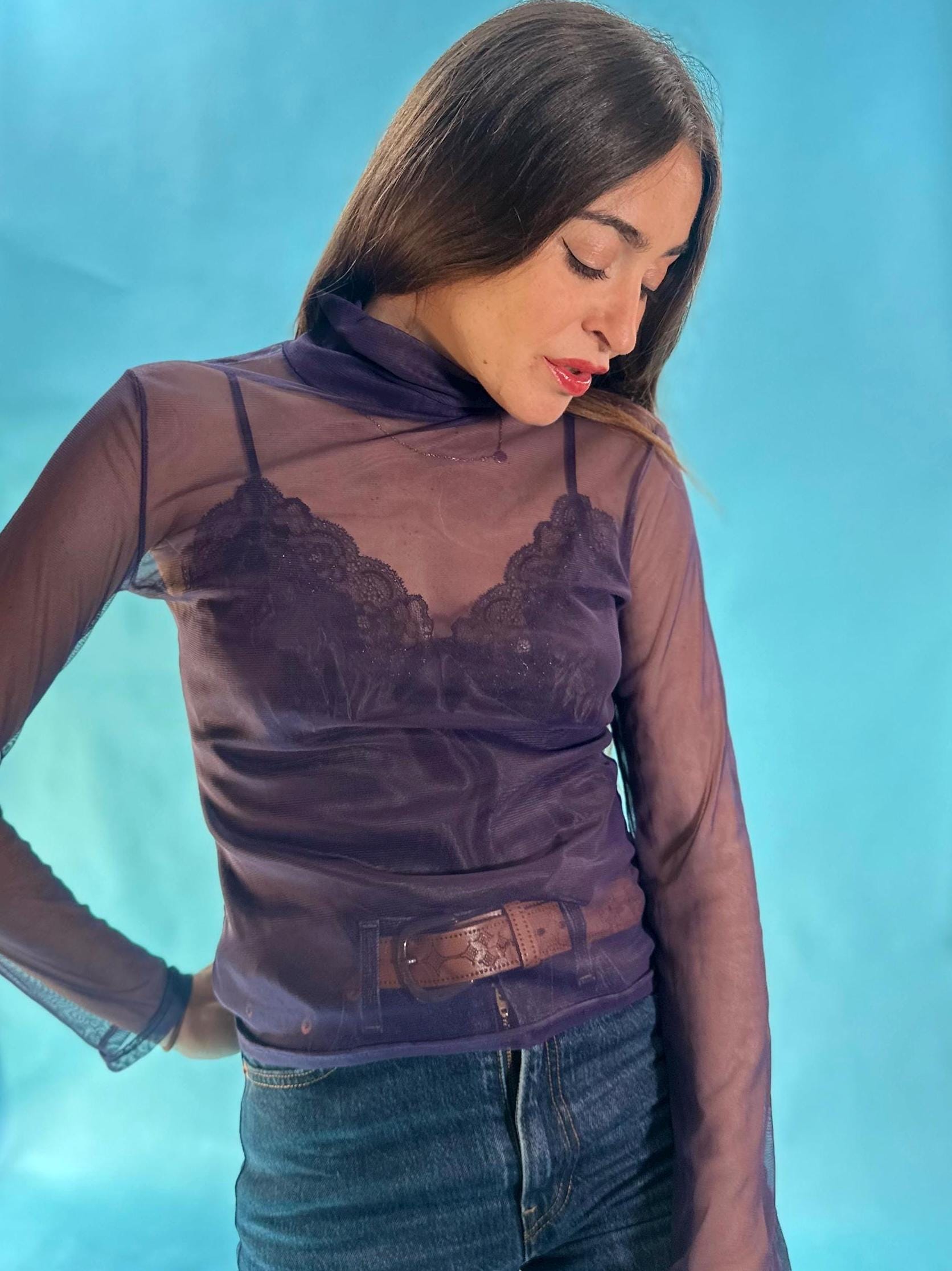 sun and moon mesh top