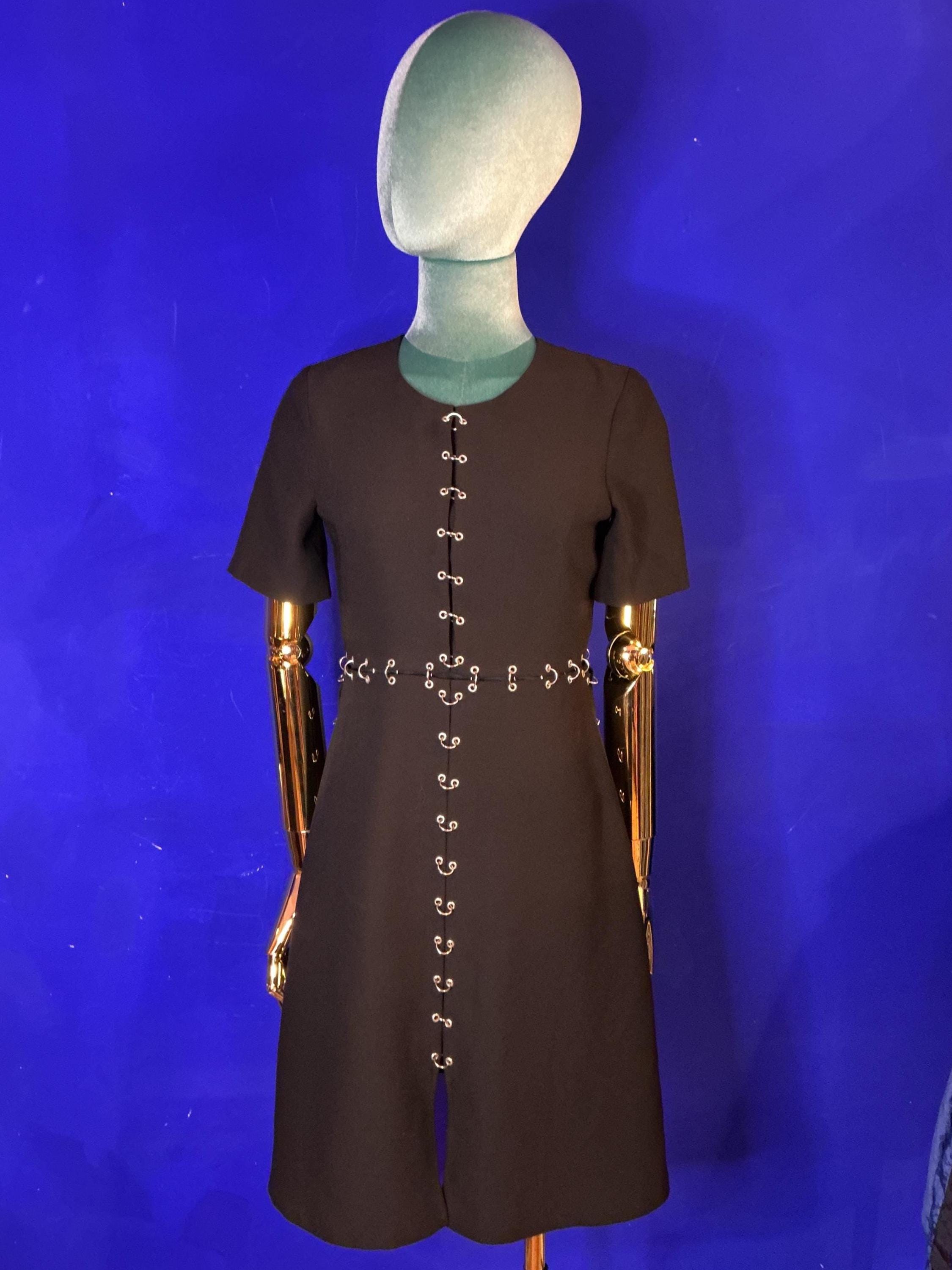 kooples black dress Vintage 'The Kooples' In With Silver O-Ring Pierced Style Design. Punk. Size XS sharp tailoring and parisian