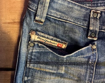 Vintage Diesel Y2K Boot Cut Low Rise Distressed Jeans 32W 28L - Etsy