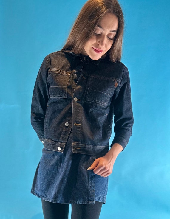 Collectible 2000's Lucky Brand Embroidered Denim Jean Jacket