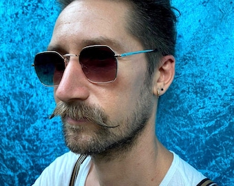 Vintage Aviator Style Sunglasses - Classic Brown