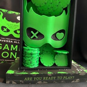 3D gedruckte Bücherecke - Dark Romance Shelf Insert, Bookish Art, Wandbehang Bild 6