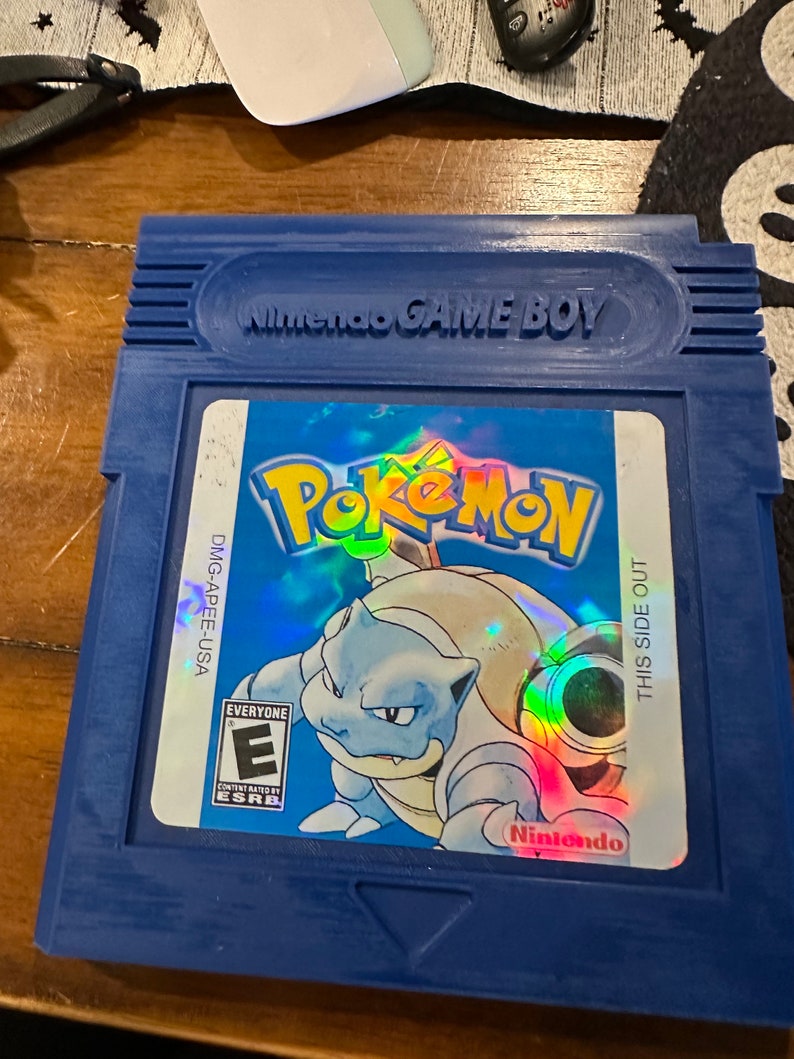 Retro Gameboy Color Cartridge Wall Art Etsy