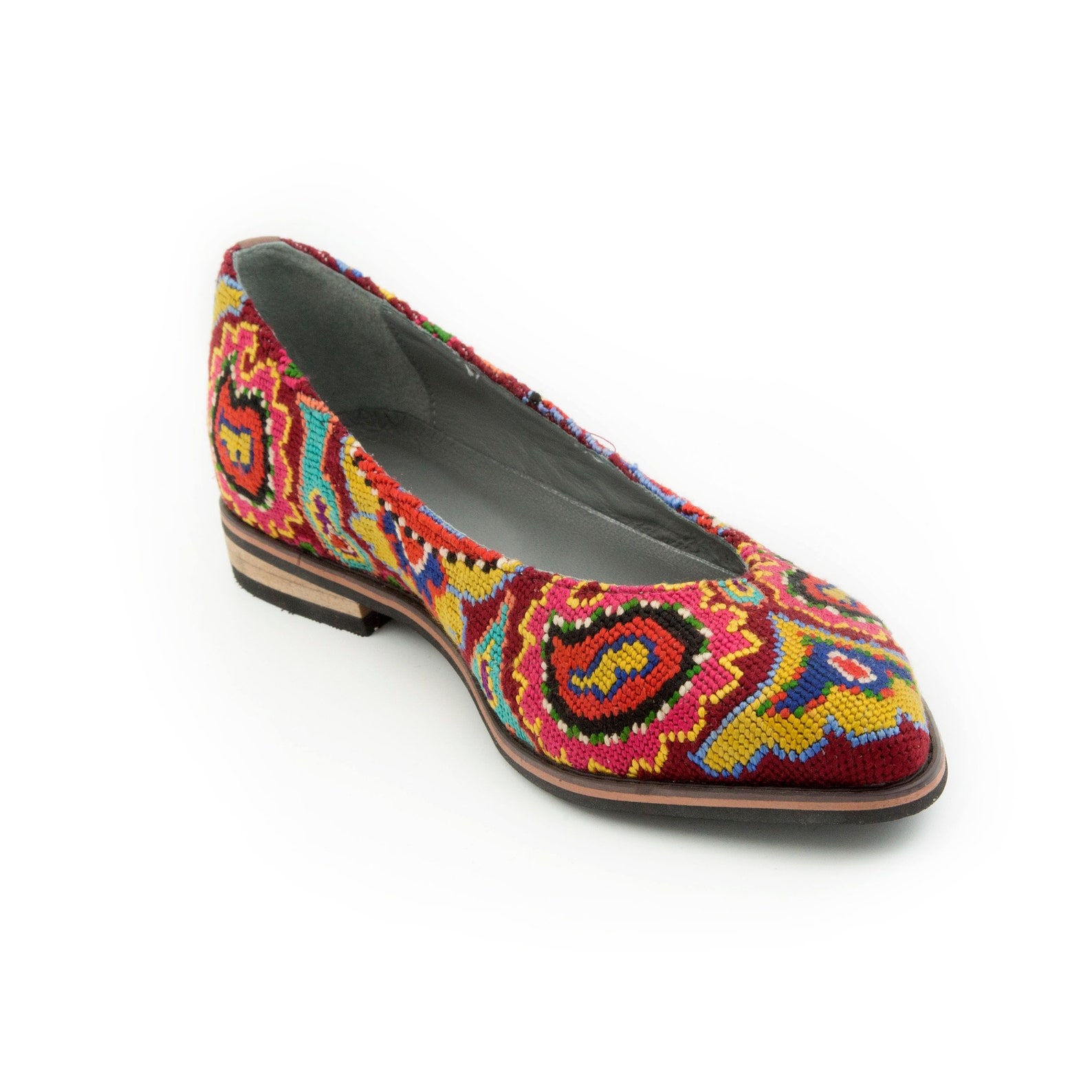 Woman's handmade flats woman's footwear embroidery Etsy