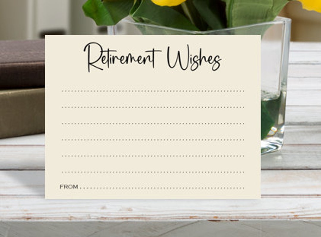 Retirement Wishes Cards, Retiring Coworker Wishes for Retiring