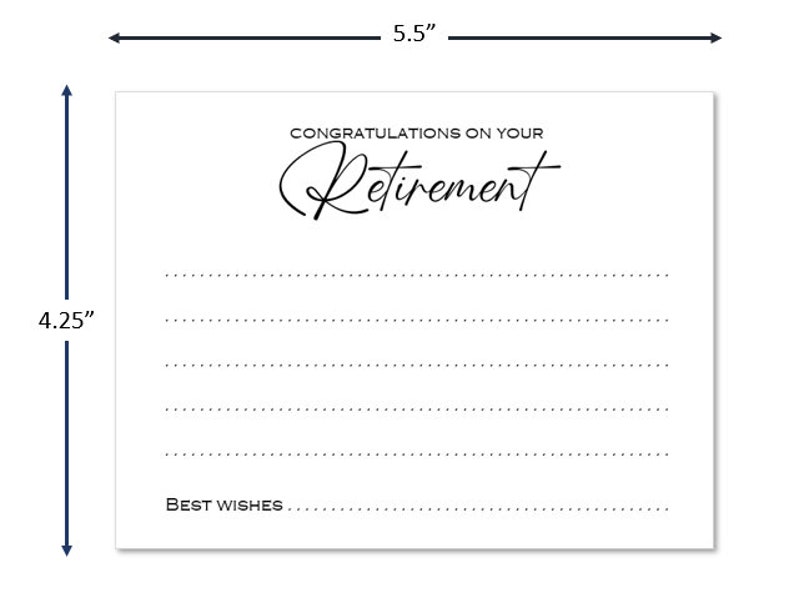 Congratulations on Retirement Cards, Advice and Wishes for Retiring