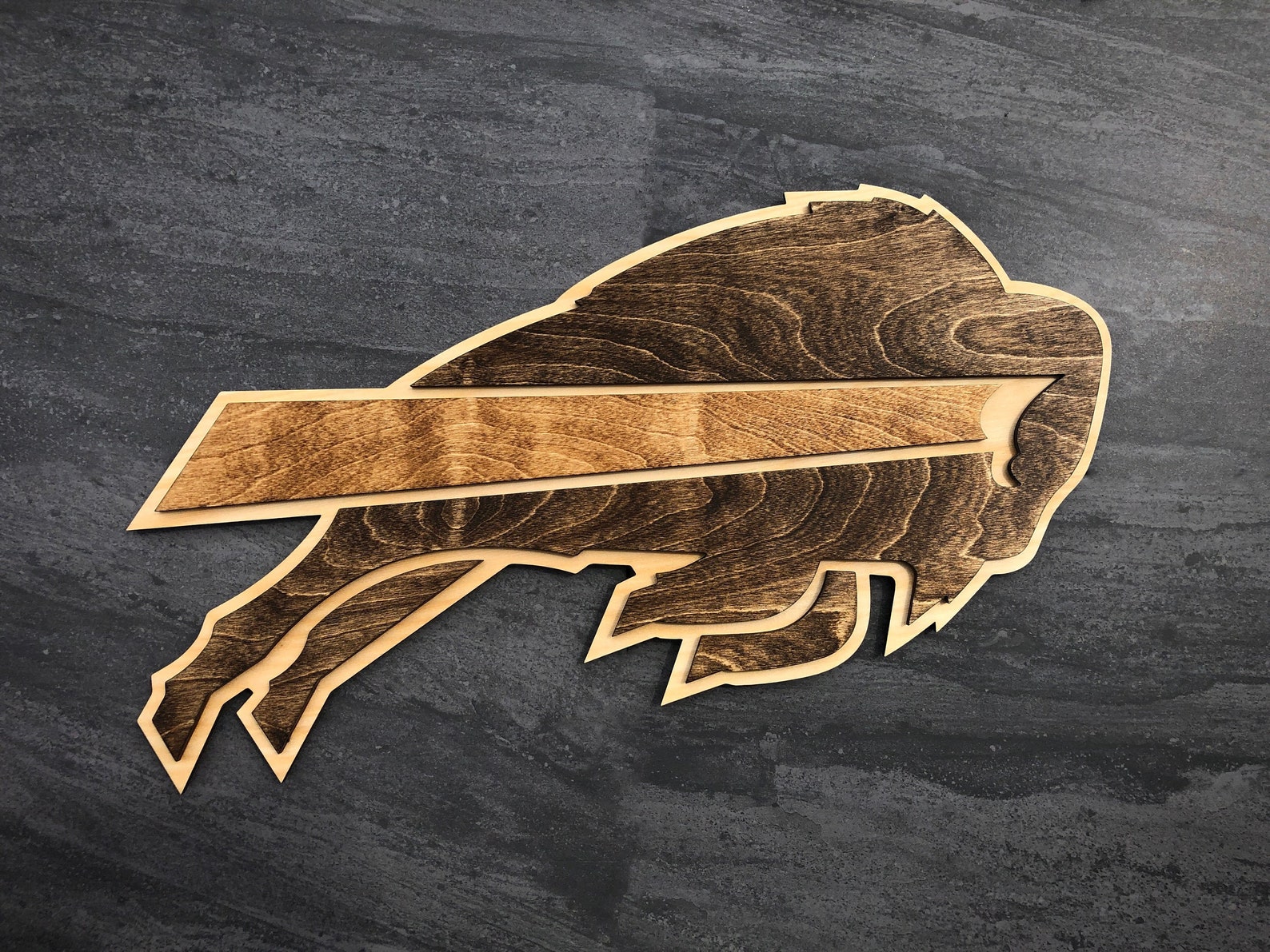 Buffalo Bills Wooden Logo Sign Etsy