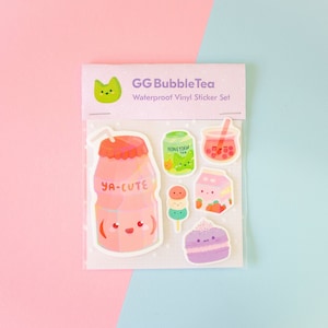 B2. Boba and Bears Sticker Sheet – PepperCut