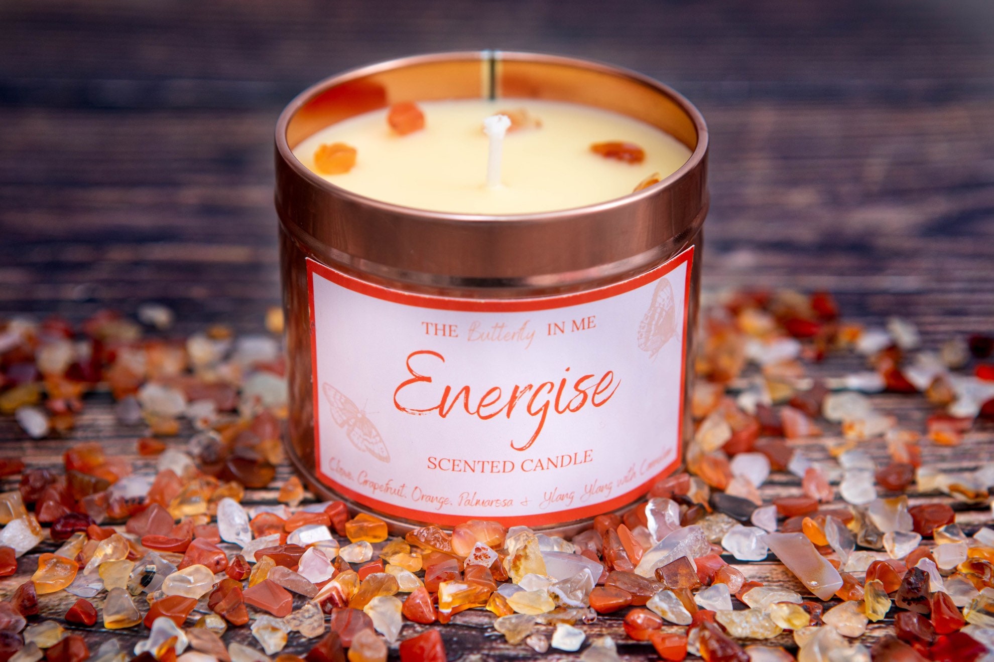 Aromatherapy Candle With Energising Blend of Essential Oils Etsy UK