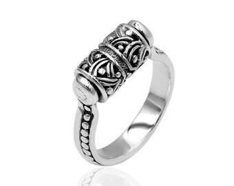 Vintage SPINNER Meditation Anxiety Relief Fidget Ring in 925 Sterling Silver -  Size L , M , N , O , P , Q