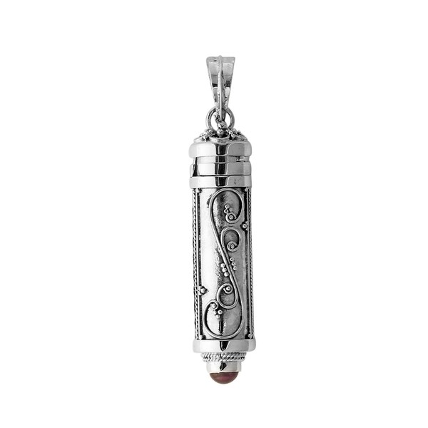 Boîte à prières en améthyste - boîte à pilules - pendentif parfum - pendentif médaillon cendres - argent sterling 925