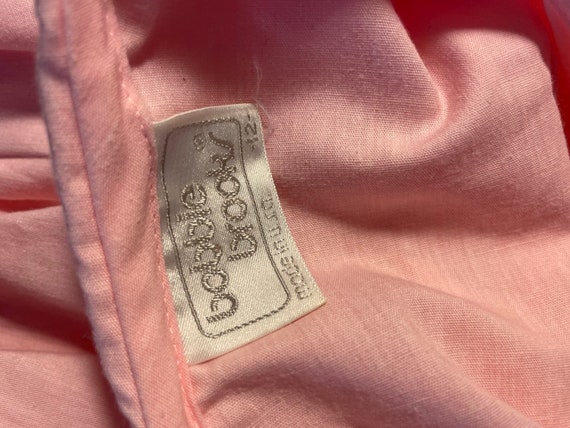 Vintage Bobbie Brooks Pink Button Down SZ 12 - image 7